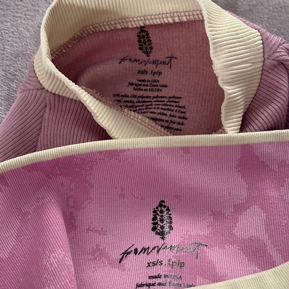 NWOT Free People Lilac and Yellow Think Twice Leggings in Dew Drop MSRP $138 - Picture 8 of 8